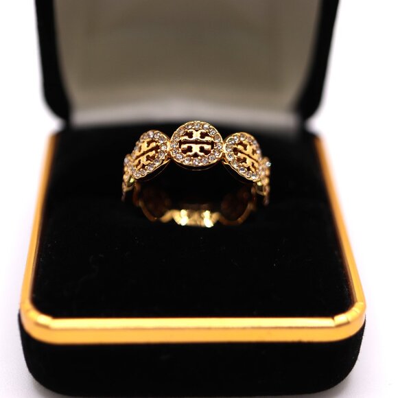 Tory Burch Gold Logo Ring ✨ - Picture 5 of 6